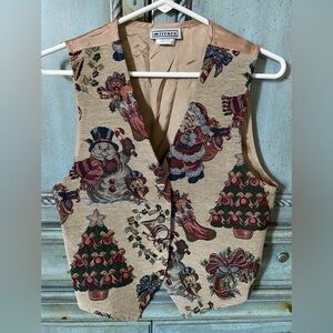 Festive Holiday Patterned Vest